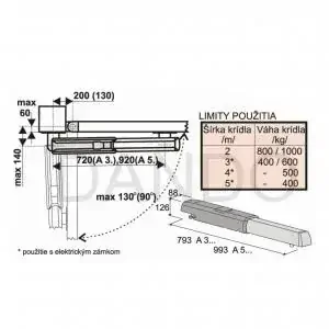 ATI 5000 KIT - 2x ATI A5000A,1x ZF-1N,1X AF-43-S,1x DIR-10,1x ATO4 , set pre 2-krídl. bránu do šírky max. 10m, 230V