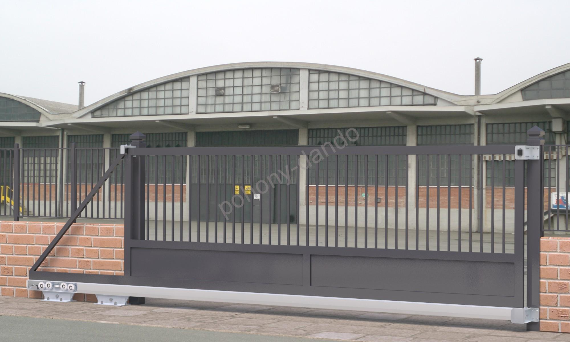 Vozík C395M - vozík MEDIO KLASIK pre C-profil 98x98x5mm samonosného systému Combi Arialdo posuvných brán 500kg