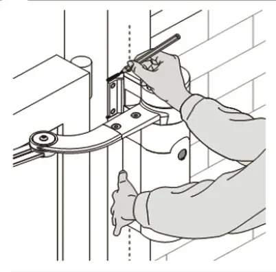 NICE Walky 1024  samostatný ramenový pohon pre krídlovú bránu WL1024 (24V, 50W, 100Nm)