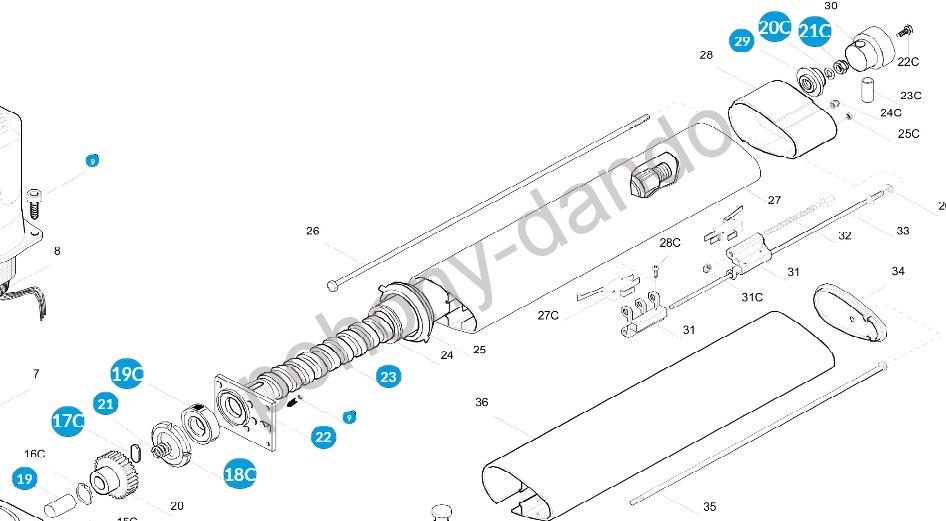 CAME 119RID210 - závitnica KR510  KRONO 5