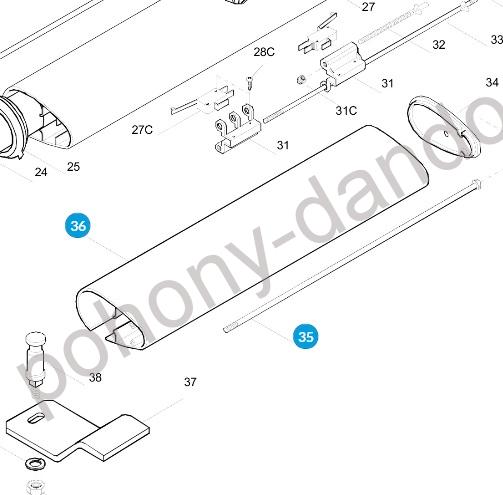 CAME 119RID213 - vrchný kryt KRONO 5