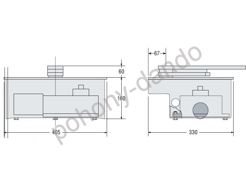 CAME 119RIA029 Osadzovacia skrinka s krytom FROG CF / CFI