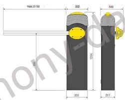 CAME 119RIG170 Kryt závory G4040 G4041