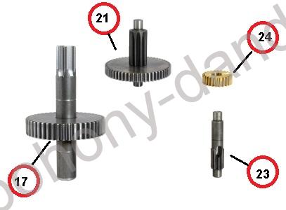 PMDKI2.4610 kit prevodovky pre Hyppo 230V, HY7005,   KIT A