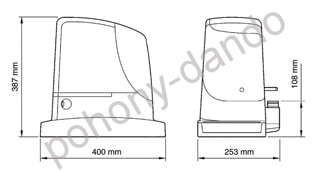 NICE Run KIT Z do 1500 kg; RBA3,1x OXIBD,1xON3EBD,1xELDC