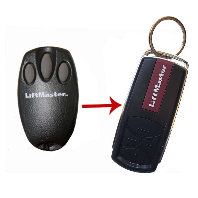 LIFTMASTER -Liftmaster TX4UNIF diaľkové ovládanie 433MHz, plávajúci kód, biela LED