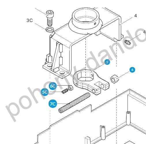 CAME 119RIA078  Prevodová Páka -Frog 140°