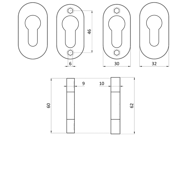 EB1-KGP-R kľučka (pravá) + guľa (pevná), vyhnutá vrátane dolnej rozety, balenie: 1ks kľučka (pravá), 1ks guľa, 2ks dolná oválna rozeta,brúsená nerez AISI304