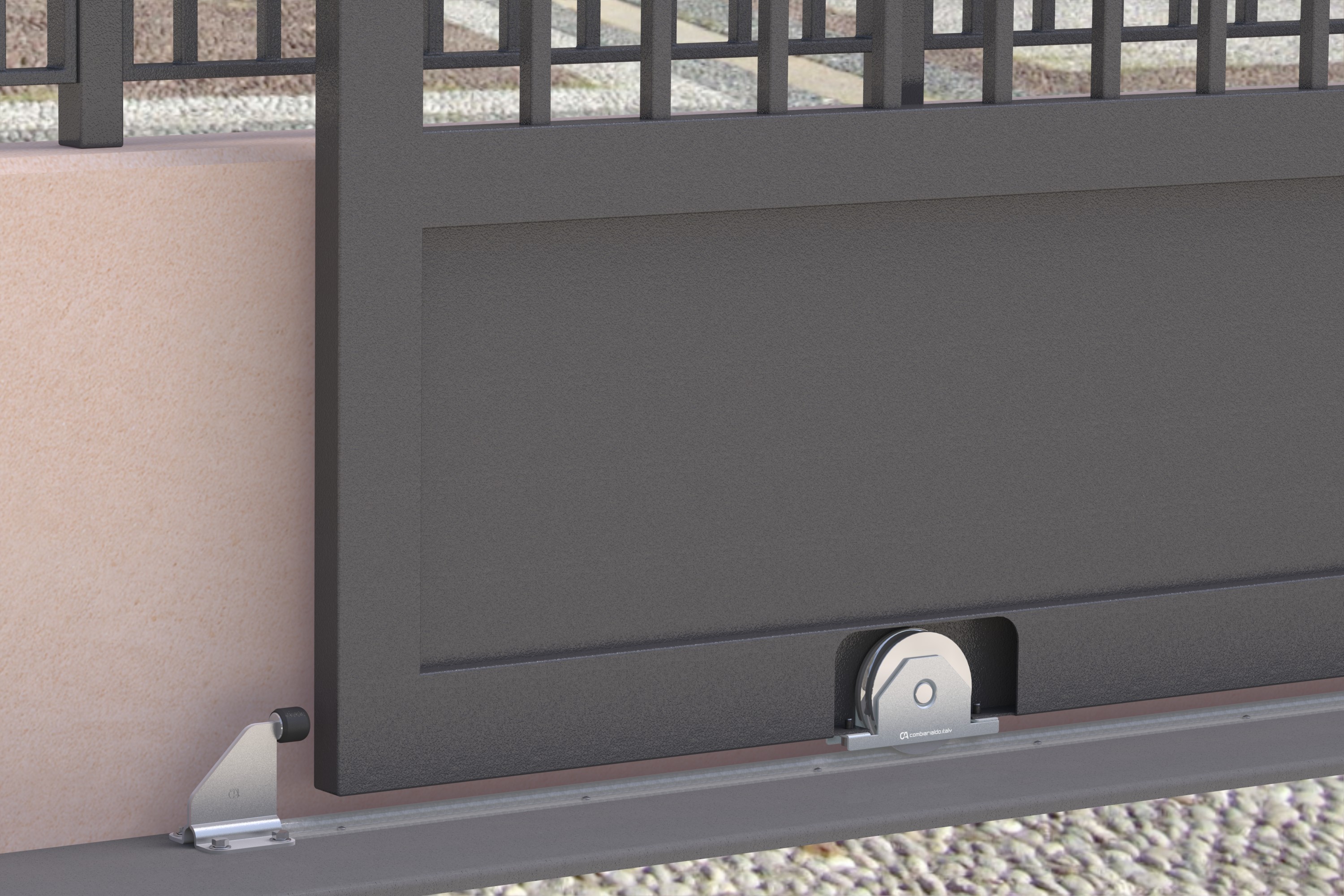 C410/80/16 Kladka s oporou, O profil, nosnosť 200kg, 