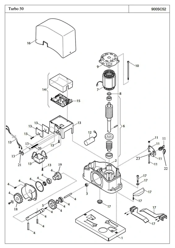 500CORSC-50 Spodný blok motora - hliníkový