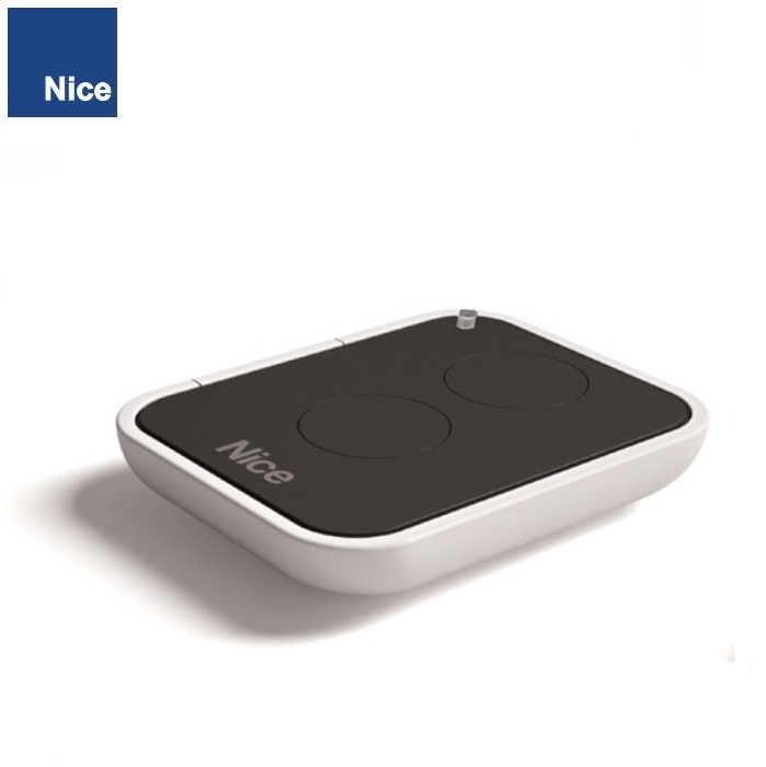 NICE ON2E vysielač 2-kanálový, 433,92MHz, séria ONE, bielo čierny, plávajúci kód