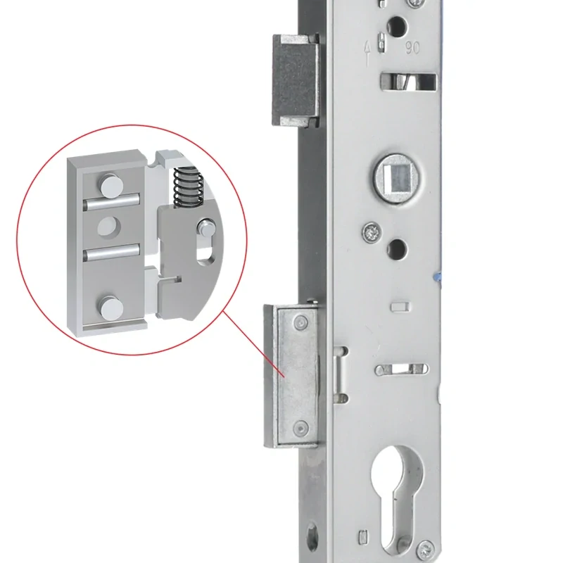 ZM90/40H zámok vložkový, zápust 40mm, rozteč 90mm, poniklovaná predná lišta