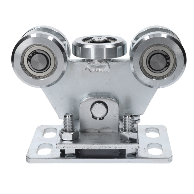 W Set80/Zn-F samonosný systém 80x80x5mm posuvnej brány do 300kg/5m otvor (W39/80Zn 6m pozinkovaný profil, 1x W-SET80/F)