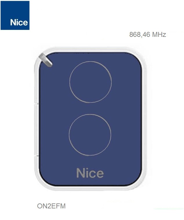 NICE OX2FM - Prijímač 868.46MHz 2 kanálový, plávajúci kód, 868.46MHz, pamäť na 