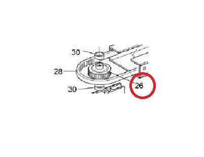 PMD1434.8003 kolo s ložiskom ozubeného remeňa pre Spin21/22/23 pre koľajnicu SNA30