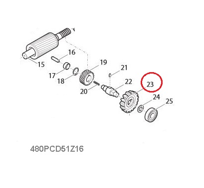 480PCD51Z16 Koliesko prevodovky ozubené, kovové