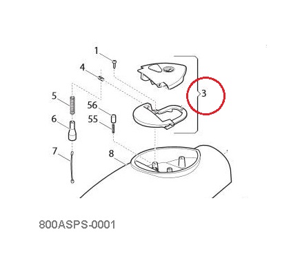 800ASPS-0001 Dvierka odblokovania komplet so zámkom, 2 kľúče