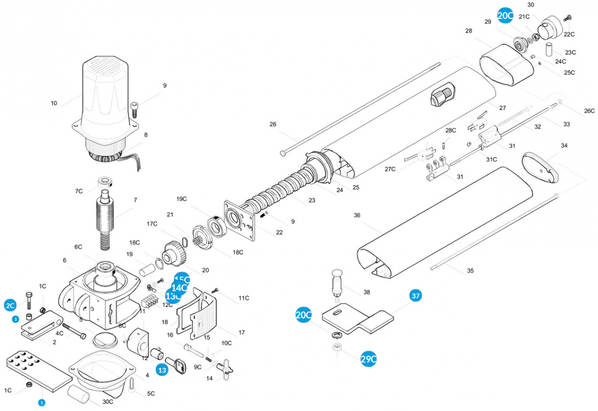 CAME 119RID163- Balík príslušenstva - Krono