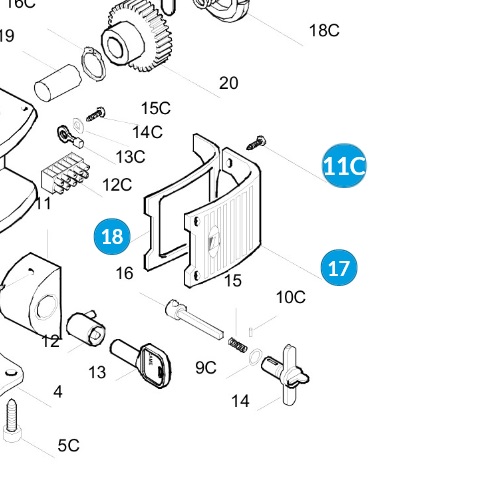 CAME 119RID169 - Bočný kryt KRONO