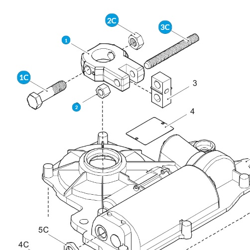 CAME 119RIA071  Prenosové rameno - FROG - J