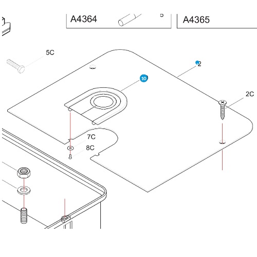 CAME 119RIA009 Kryt na skriňu FROG 