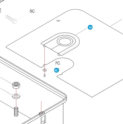 CAME 119RIA100 Ochranný kryt FROG CF/CFI