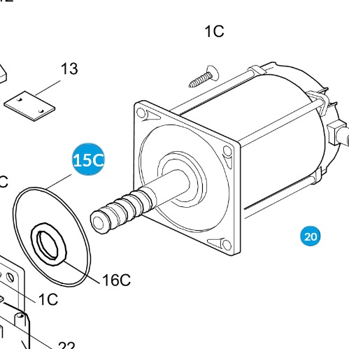 CAME 119RIA088 FROG A24E motor