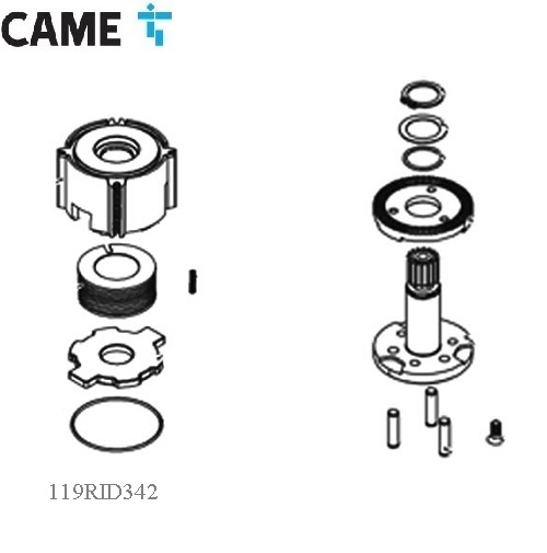 CAME 119RID342 - Montážna sada elektromagnetov - STYLO ME