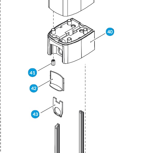 CAME 119RID346 - Spodná príruba - STYLO ME