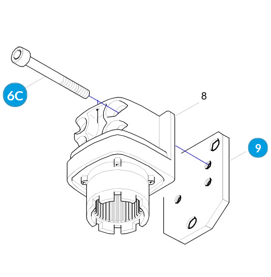 CAME 119RID143 - Montážna doska FLEX 