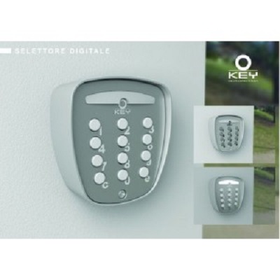 KEY SEL-R -bezdrátový na plávajúci kód, tlačitkový spinač hliníkový