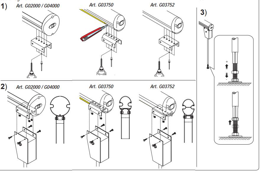 CAME G02808 - pohyblivá závesná podpera ramena
