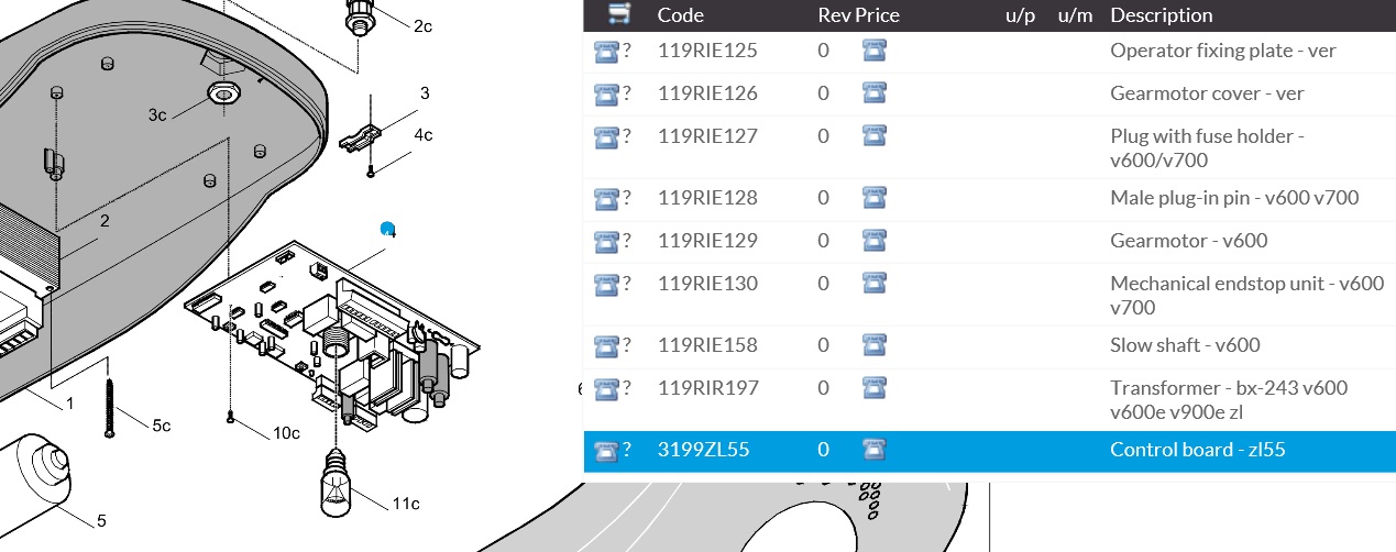 ZL55 elektronika pre V600