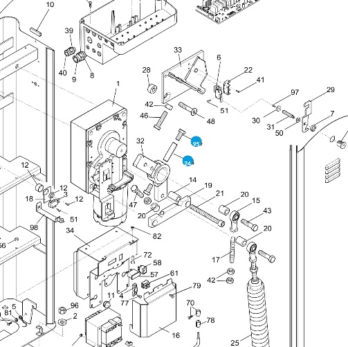 CAME 119RIG207 - príslušenstvo hriadele G2080 G2081