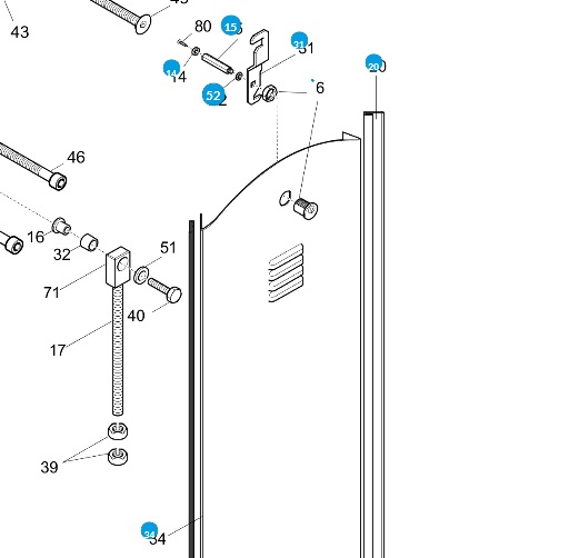 CAME 119RIG409 predné dvere pre G3000 - GARD4 