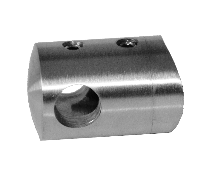 EB1-3210 - ø 10mm držiak tyče na trubku ø 33.7mm (30x22mm), brúsená nerez K320 /AISI304