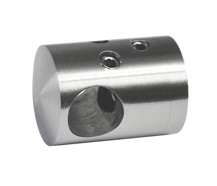 EB1-0214-S - ø 14 mm držiak tyče spojovací, prechodný, plochý (30x22mm), brúsená nerez K320 /AISI304