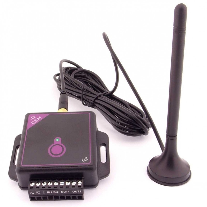 GSM kľúč / GSM relé iQGSM-R2 s alarmom, počet užívateľov 6 / 20, 1 výstup