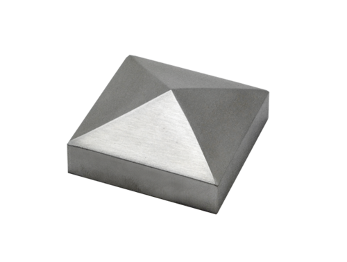 EB1-J740 ukončenie strieška na jokel (40x40mm), brúsená nerez K320 /AISI304