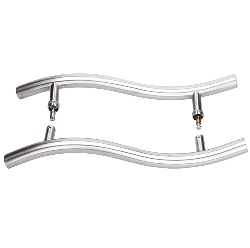 EB1-DM32 madlo nerezové na dvere (475mm / ø 25mm), na sklo 8-12mm, brúsená nerez K320 /AISI304