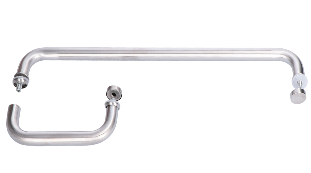 EB1-DM51 nerezové madlo na dvere (460mm / ø19mm), na sklo 8-12mm, brúsená nerez K320 /AISI304