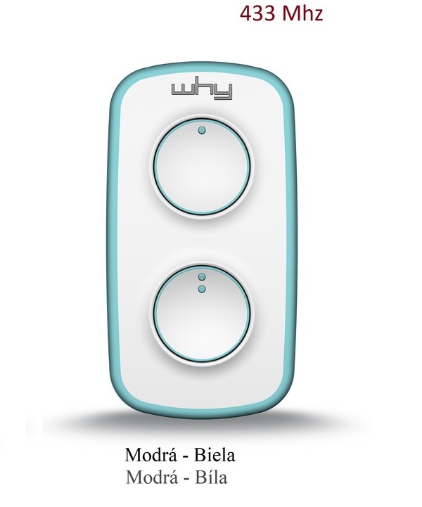 WHY2 vysielač WHY 433 LITE MINI- Modrá /Biela - PURE EMERALD