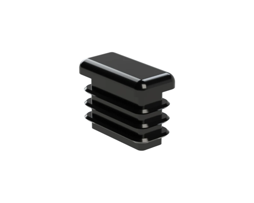 ZP10x20 Plastové zátky - Obdĺžnikové, Čierna, Sivá