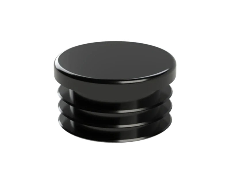 ZO40BLACK Vnútorná krytka guľatá ø 40 mm, plastová, čierna