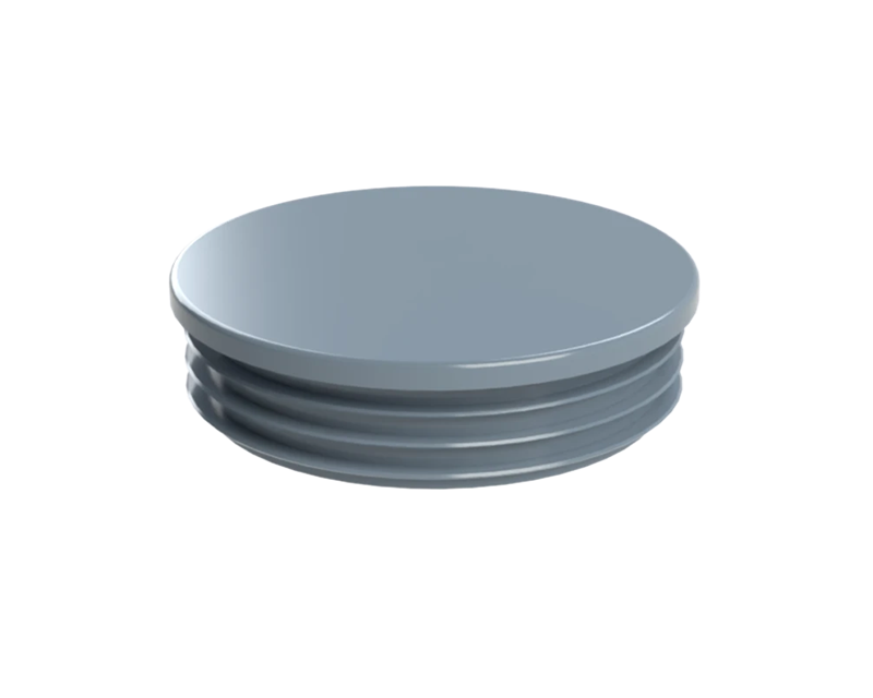 ZO102GRAY Vnútorná krytka guľatá ø 102 mm, plastová, sivá
