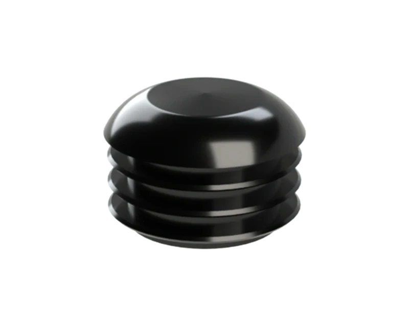 ZOR30BLACK Vnútorná krytka guľatá ø 30 mm, plastová, čierna