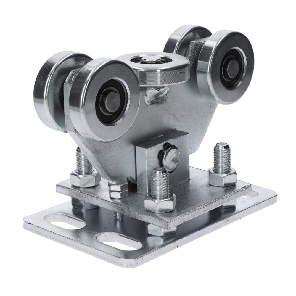 W Set69Fe-P samonosný systém 69x69x4 posuvnej brány do 200kg/4,5m otvor (C399P-4/ Fe 1x6m čierný profil, W395P. F2 2ks, C396P 1ks, C397P 1ks, C398P 1ks)