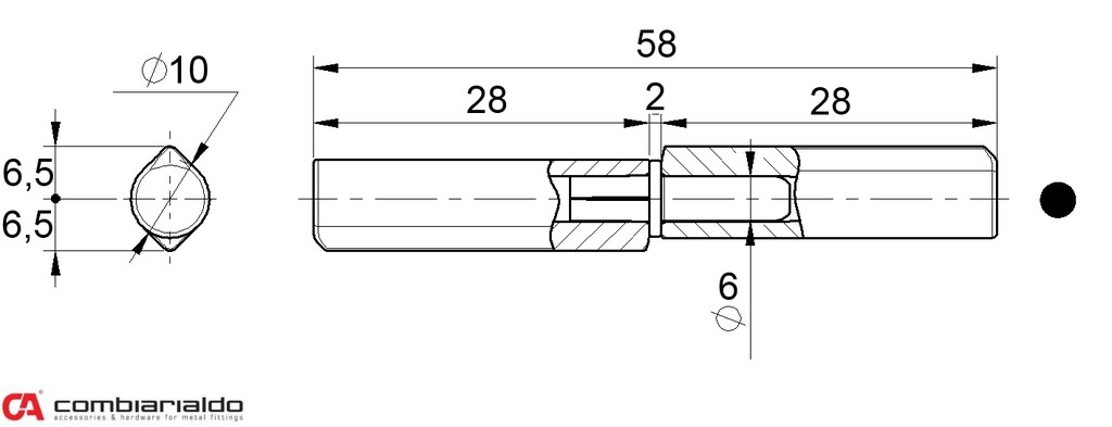 C255/60 pánt dvojdielny 60mm