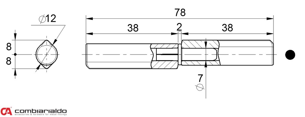 C255/80 pánt dvojdielny 80mm