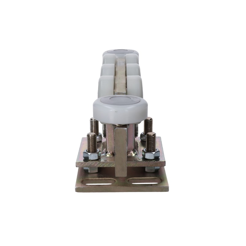 W38PR/N vozík regulovateľný pre C-profil 70x70x4mm, polyamidové kolieska 8ks, žltý zinok, pre bránu do 300kg otvor do 5,5m